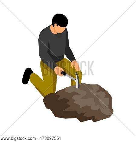 Isometric Geologist Vector & Photo (Free Trial) | Bigstock
