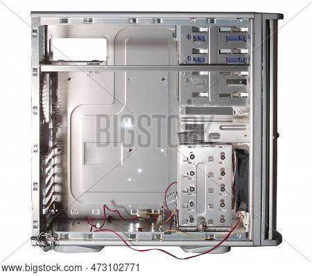 Pc Aluminum Case Empty Computer Box Isolated