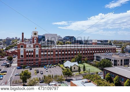 View Towards Melbourne From Cremorne In Australia