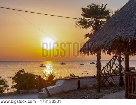 Sunset On Sani Beach, Kassandra Peninsula, Chalkidiki, Greece