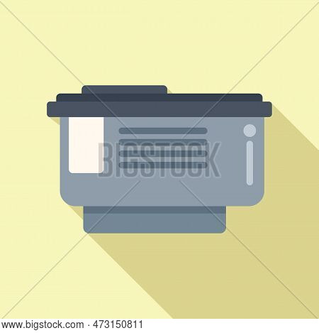 Ink Cartridge Icon Flat Vector. Digital Print. Web Machine
