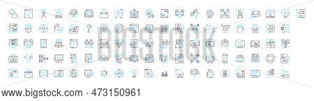 Search Engine Marketing Vector Line Icons Set. Sem, Seo, Advertising, Ppc, Content, Analytics, Ranki