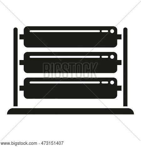 Plotter Stand Roll Icon Simple Vector. Digital Print. Paint Industry