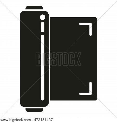 Plotter Paper Roll Icon Simple Vector. Digital Print. Service Shop