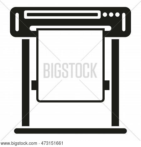 Home Plotter Icon Simple Vector. Digital Print. Offset Color