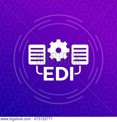 Edi Icon, Electronic Data Interchange Vector Art