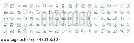 Auto Salon Vector Line Icons Set. Cars, Detailing, Waxing, Polishing, Paint, Automotive, Cleaning Il