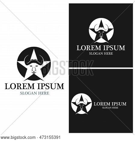 Cow Logo Template Vector Icon