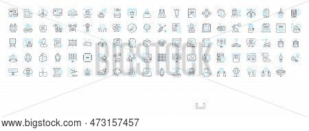 Autonomous Systems Vector Line Icons Set. Autonomous, Systems, Robotics, Ai, Unmanned, Learning, Int