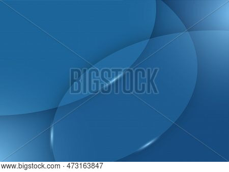 Vector Drawing. Abstract Blue Background With Intersecting Elements