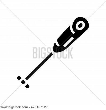 Milk Frother Home Interior Glyph Icon Vector. Milk Frother Home Interior Sign. Isolated Symbol Illus