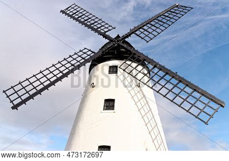 Lytham St Annes Windmill. Lytham Windmill Is Situated On Lytham Green In The Coastal Town Of Lytham 
