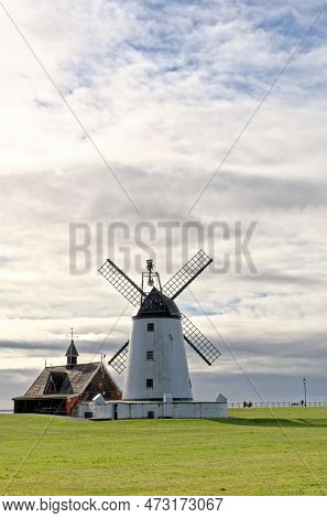 Lytham St Annes Windmill. Lytham Windmill Is Situated On Lytham Green In The Coastal Town Of Lytham 