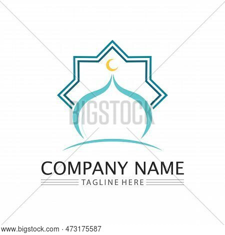 Islamic Icon And Ramadhan Logo Design Vector Graphic Sign