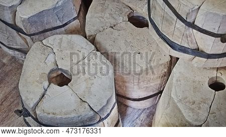 Pottery Workshop. Clay Forms For Pottery. Plaster Molds For Pottery. Production Of Ceramic Pieces.