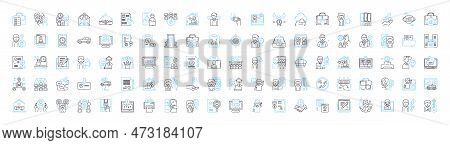 Talent Development Vector Line Icons Set. Education, Training, Coaching, Mentoring, Knowledge, Skill