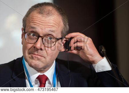 Bucharest, Romania. 22th Mar, 2023: Hans Kluge, Who Regional Director For Europe, Speaks During A Pr