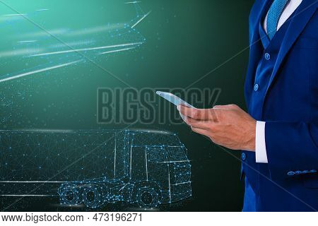 Jet Engine Augmented Reality Hologramm. Specialists Work In Technological Plane Development Facility