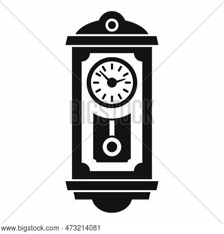 Kinetic Pendulum Clock Icon. Simple Illustration Of Kinetic Pendulum Clock Icon For Web Design Isola