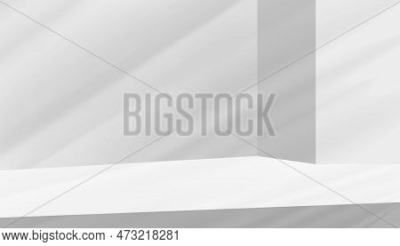 3d Grey Background Product Display Podium Scene With Shadow Platform,empty Studio Background With Po