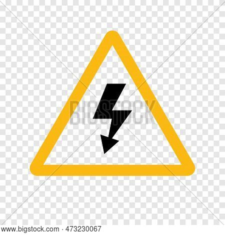 Warning Danger Sign Icon Simlpe Design. Vector Illustration