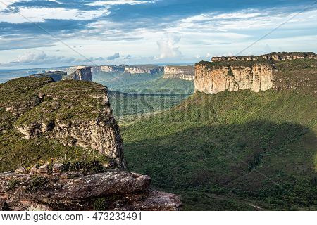 View From The Top Of The Hill Of The Father Inacio, Morro Do Pai Inacio, Chapada Diamantina, Bahia, 