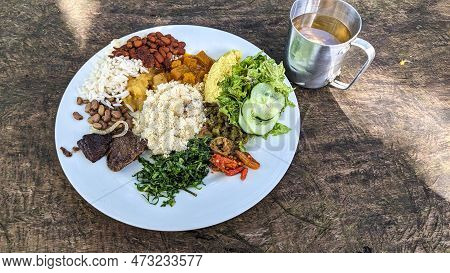 Traditional Brazilian Food At The Pantanal Marimbus, Waters Of Many Rivers And Abundant Vegetation, 