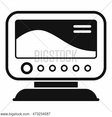 Diving Echo Sounder Icon. Simple Illustration Of Diving Echo Sounder Icon For Web Design Isolated On