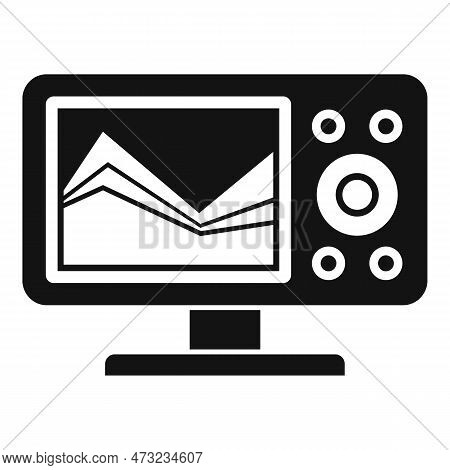 Sonar Echo Sounder Icon. Simple Illustration Of Sonar Echo Sounder Icon For Web Design Isolated On W