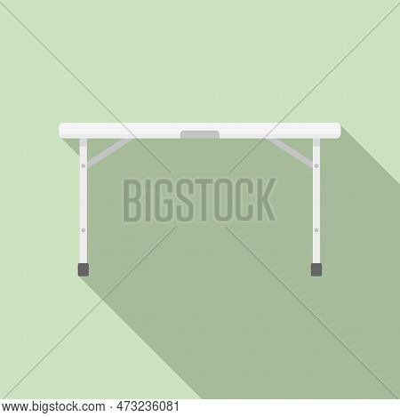 Folding Table Icon. Flat Illustration Of Folding Table Icon For Web Design