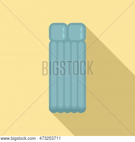 Joy Inflatable Mattress Icon. Flat Illustration Of Joy Inflatable Mattress Icon For Web Design