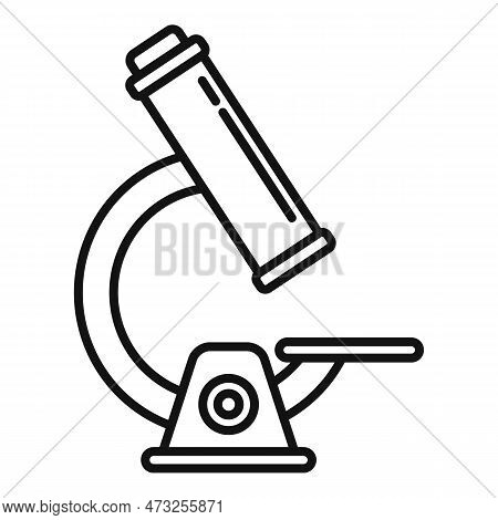 Chicken Pox Microscope Icon. Outline Chicken Pox Microscope Icon For Web Design Isolated On White Ba
