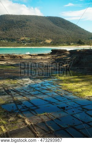 Tessellated Pavement In Tasmania Is A Stunning Place Formed By Patterned Stilstone With The Tasman S