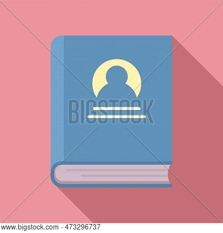 Sociology Old Book Icon. Flat Illustration Of Sociology Old Book Icon For Web Design