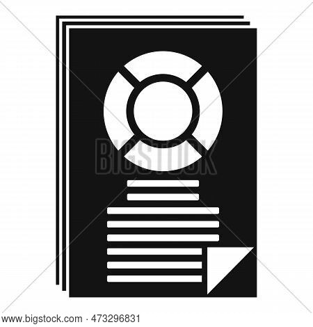 Sociology Data Paper Icon. Simple Illustration Of Sociology Data Paper Icon For Web Design Isolated 