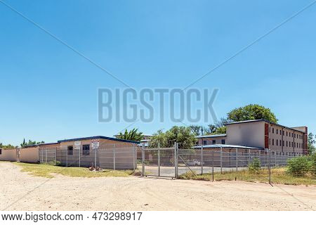Groblershoop, South Africa - Feb 24, 2023: A School Hostel In Groblershoop In The Northern Cape Prov
