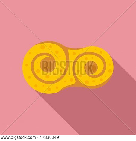 Sweden Bakery Icon. Flat Illustration Of Sweden Bakery Icon For Web Design