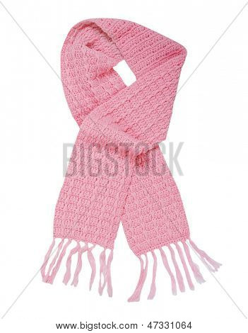 Pink tørklæde