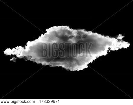 Cloud, Fog Or Smoke Isolated On Black Background. Royalty High-quality Free Stock Photo Image Of Abs