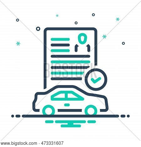 Mix Icon For Permits Allow Authorize Allowance Privilege License Consent Drive Transport
