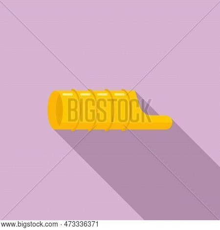 Dog Training Pipe Icon. Flat Illustration Of Dog Training Pipe Icon For Web Design