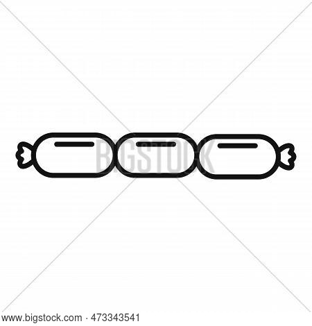 Sausage Snag Icon. Outline Sausage Snag Icon For Web Design Isolated On White Background