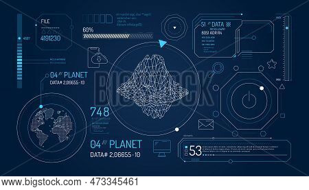 Set Of Infographic Elements About The Study Of The Planet Earth.