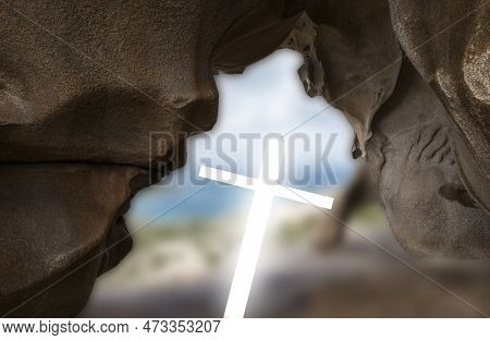 View From The Bear Rock Or Capo Dorso In Sardinia Near The Place Of Palau, The Island In The Backgro