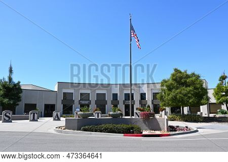Stanton, California - 24 Mar 2023: The City Of Stanton Civic Center.