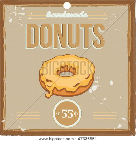Poster Vintage ciambella