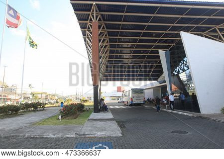 Itabuna, Bahia, Brazl - July 10, 2022: View Of The Health Polyclinic Of The City Of Itabuna In South