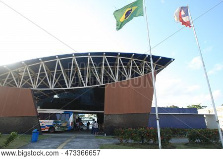Itabuna, Bahia, Brazl - July 10, 2022: View Of The Health Polyclinic Of The City Of Itabuna In South