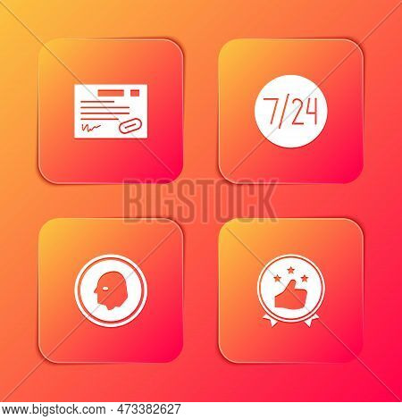 Set Warranty Certificate Template, Clock 24 Hours, Coin Money And Consumer Or Customer Product Ratin