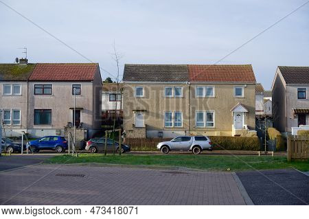 Council Houses In Poor Estate With High Populations And Many Social Welfare Issues